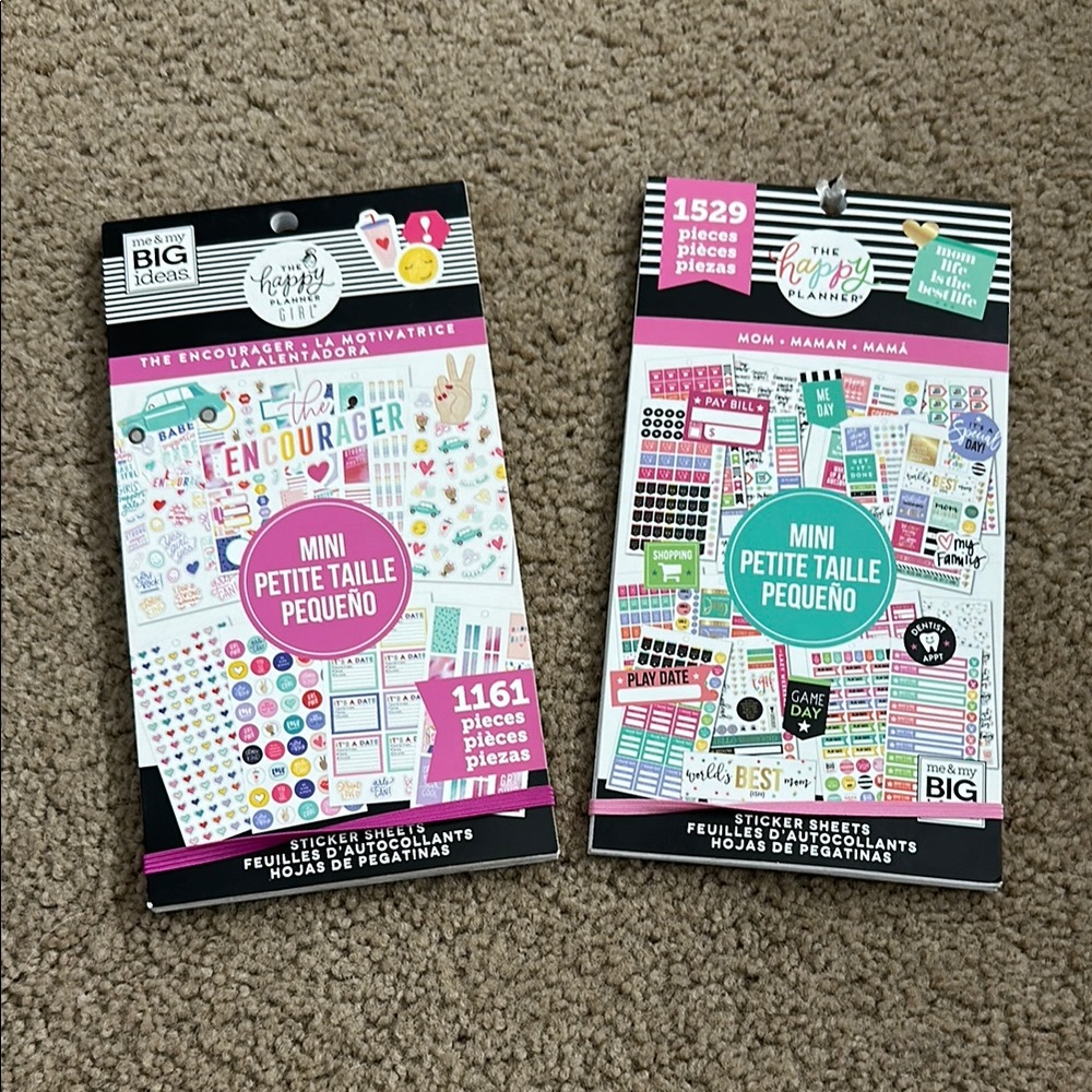 The Happy Planner Mini Sticker Collection - Vibrant Designs